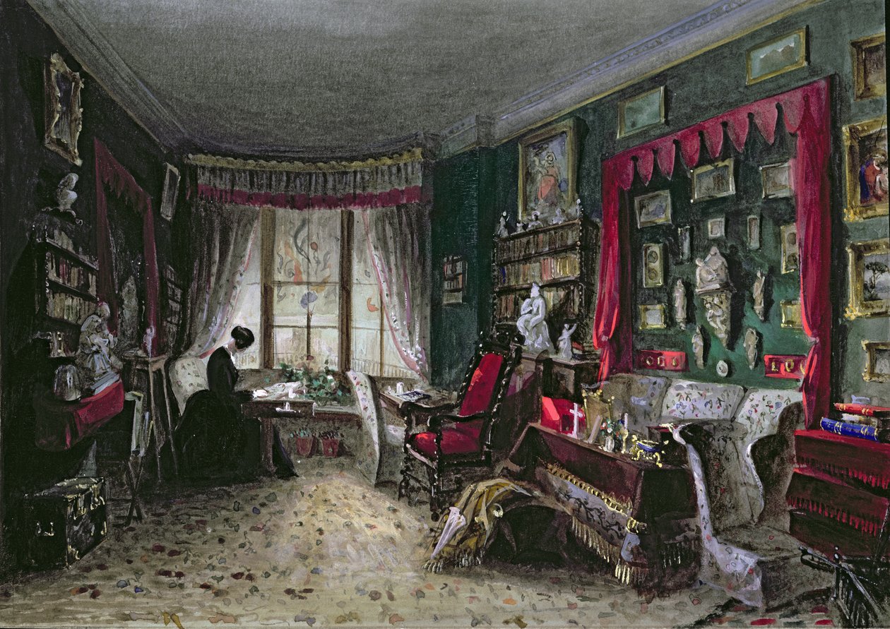 Vores dagligstue i London, 1849 af Lady Honoria Cadogan