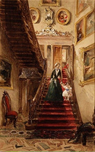 Trappen, Grimstone (akvarel) af Lady Honoria Cadogan