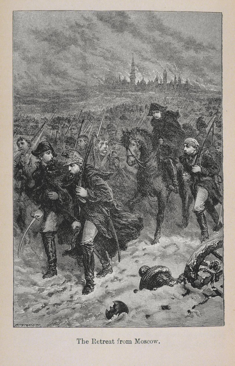 Tilbagetrækning fra Moskva, illustration fra "Little Arthur