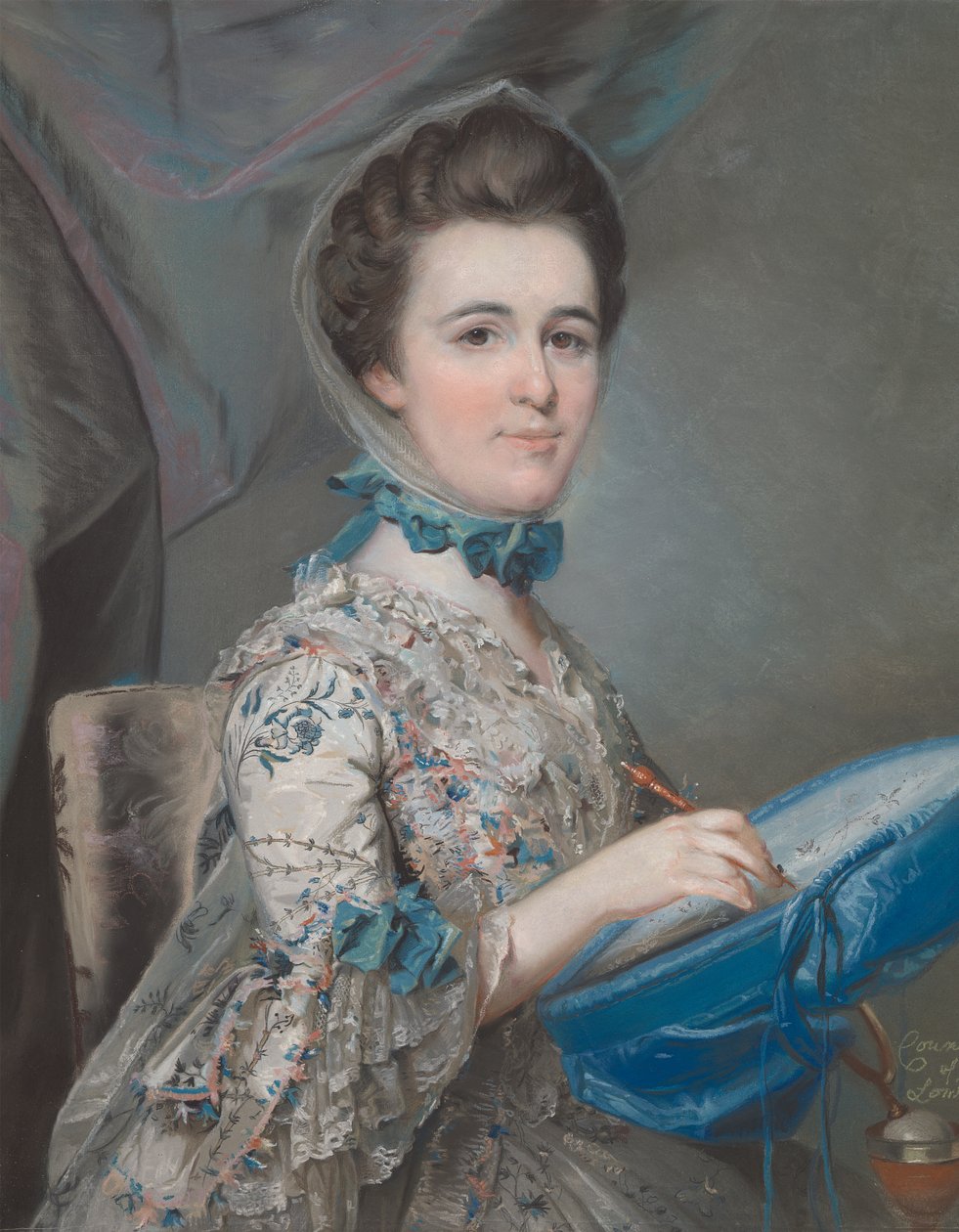 Selvportræt af Lady Mary Lowther