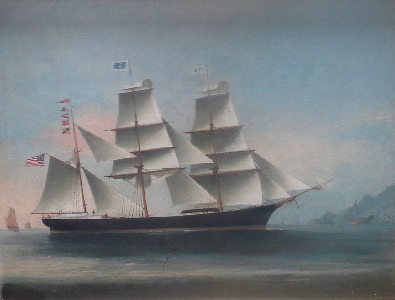 Barken Dioscuren ankommer til Hong Kong, 1885, af Lai Sung af Lai Sung