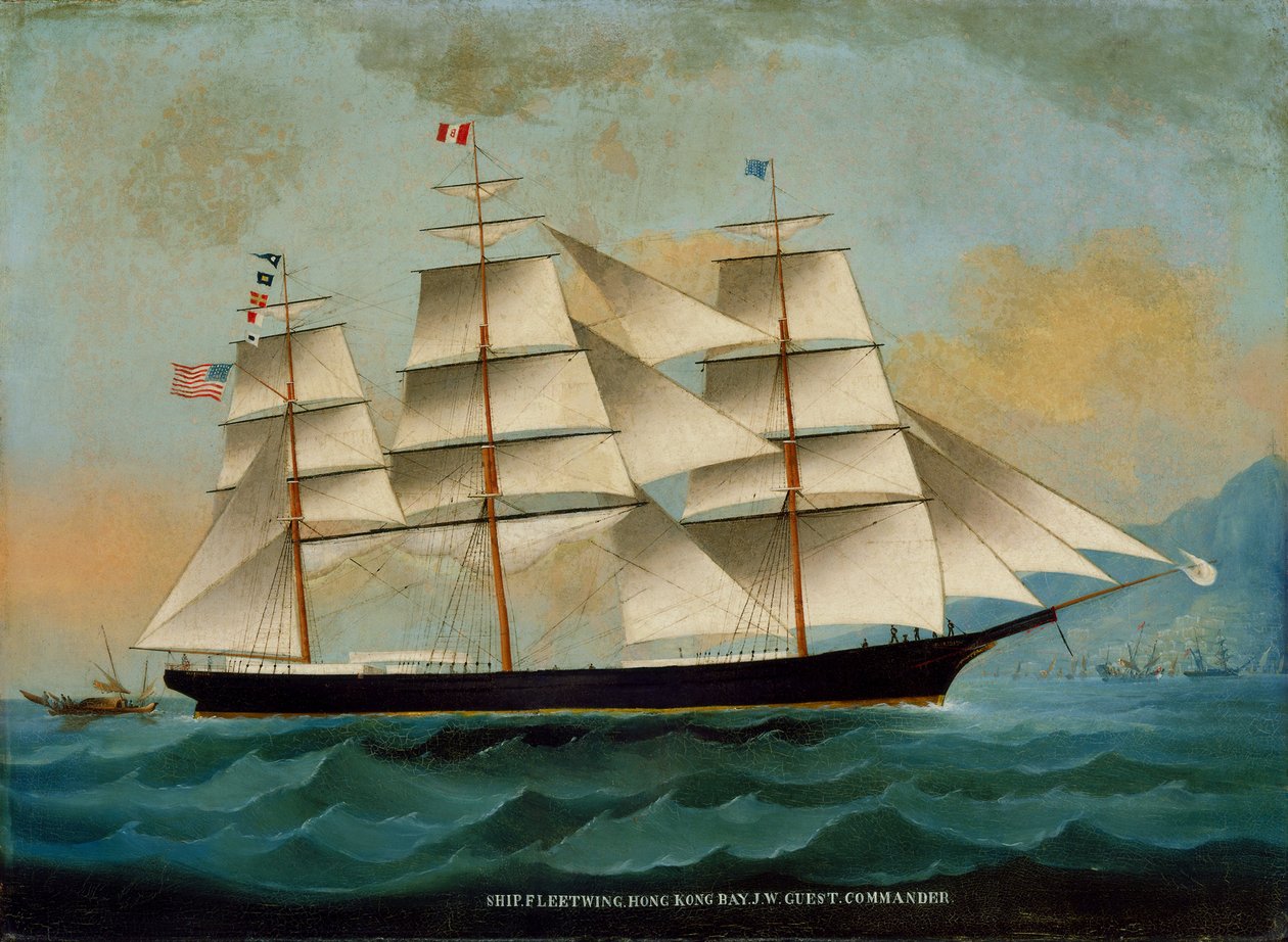 Skibet Fleetwing, Hong Kong Bay, J. W. Guest, kommandør af Lai Sung