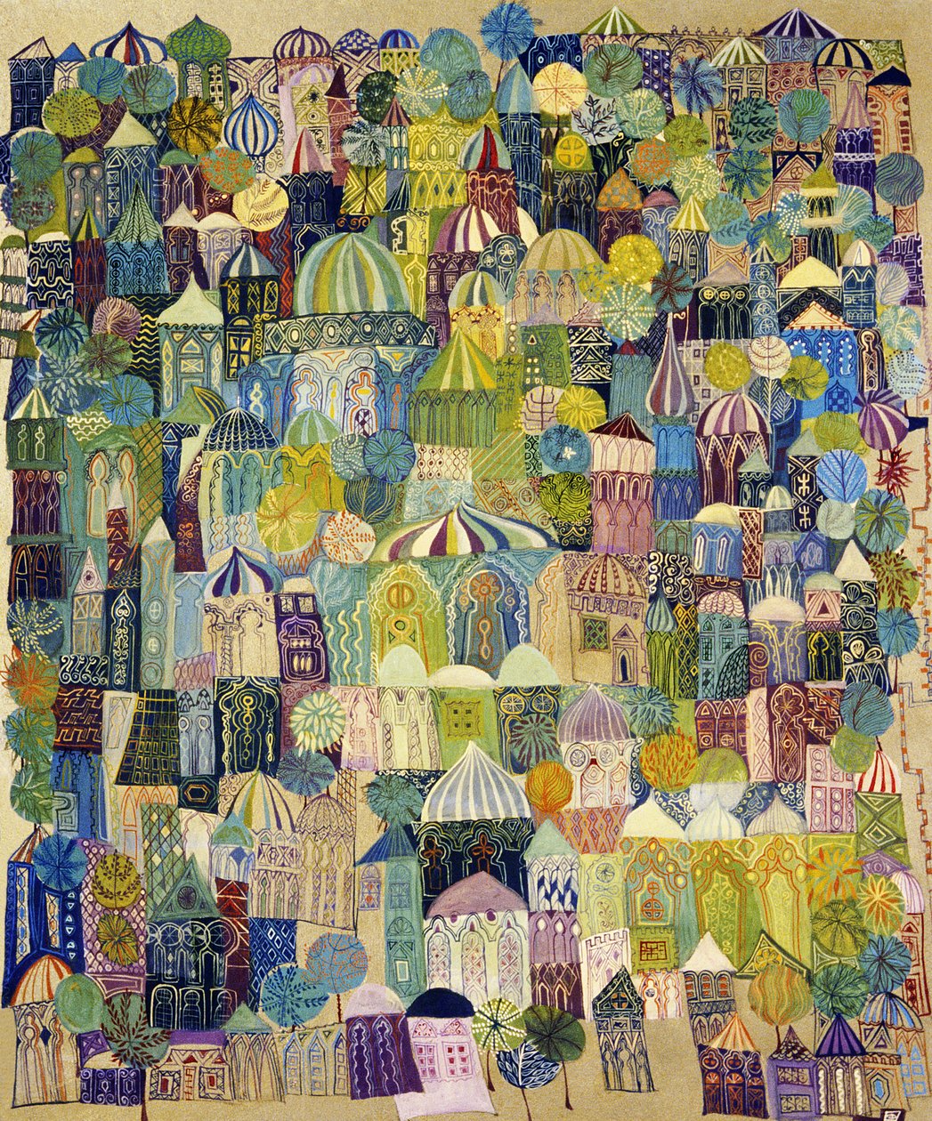 Jerusalem, 1970 (trykolie om bord) af Laila Shawa