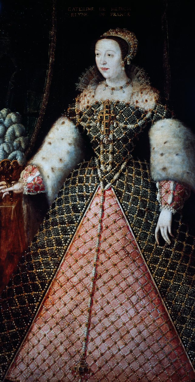 Portræt af Catherine de Medici, kong Henrik II af Valois
