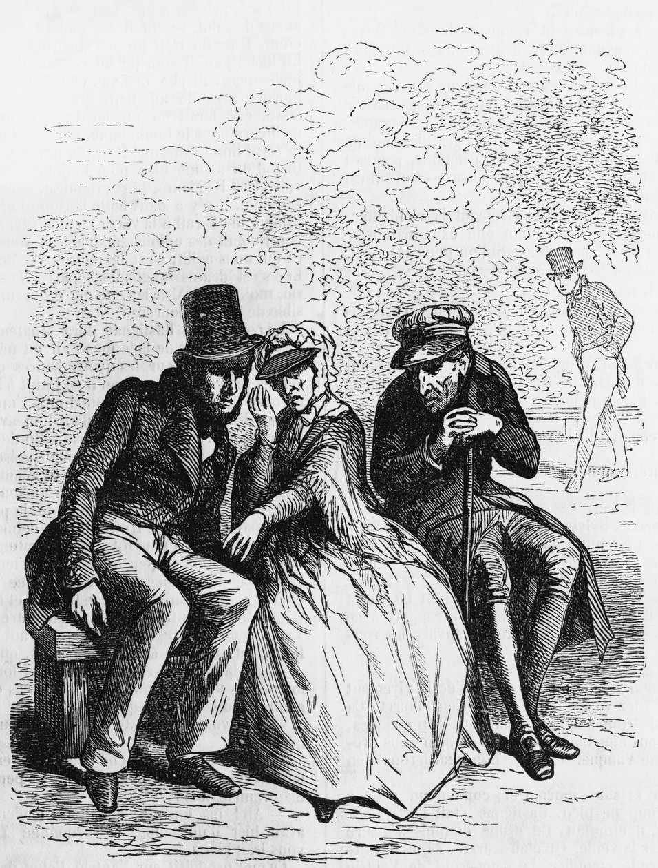 Illustration til Fader Goriot, roman af Honore de Balzac (1799-1850) fra samling i flere bind med titlen Human Comedy, gravering af Laisne af Laisne Laisne