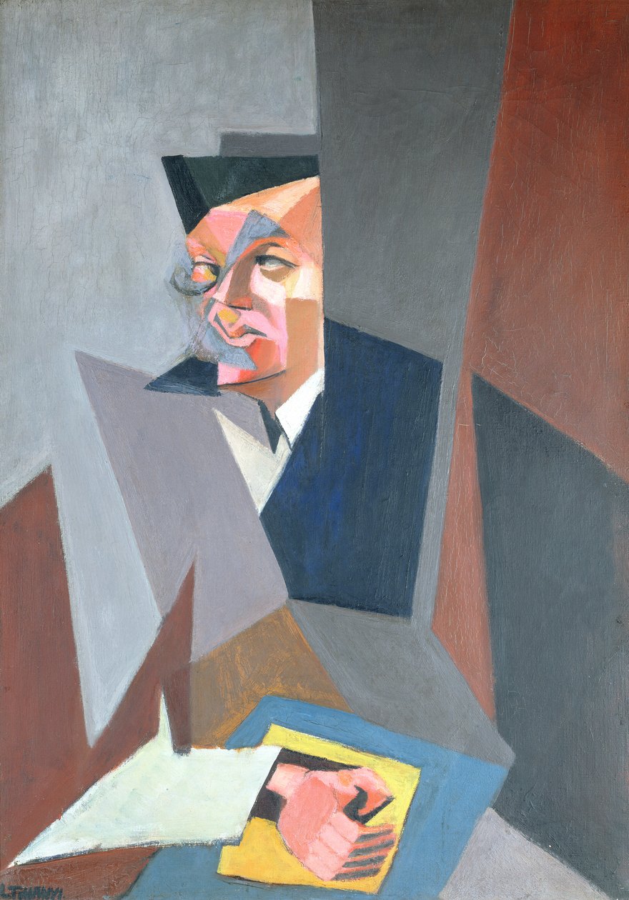 Portræt af Tristan Tzara af Lajos Tihanyi
