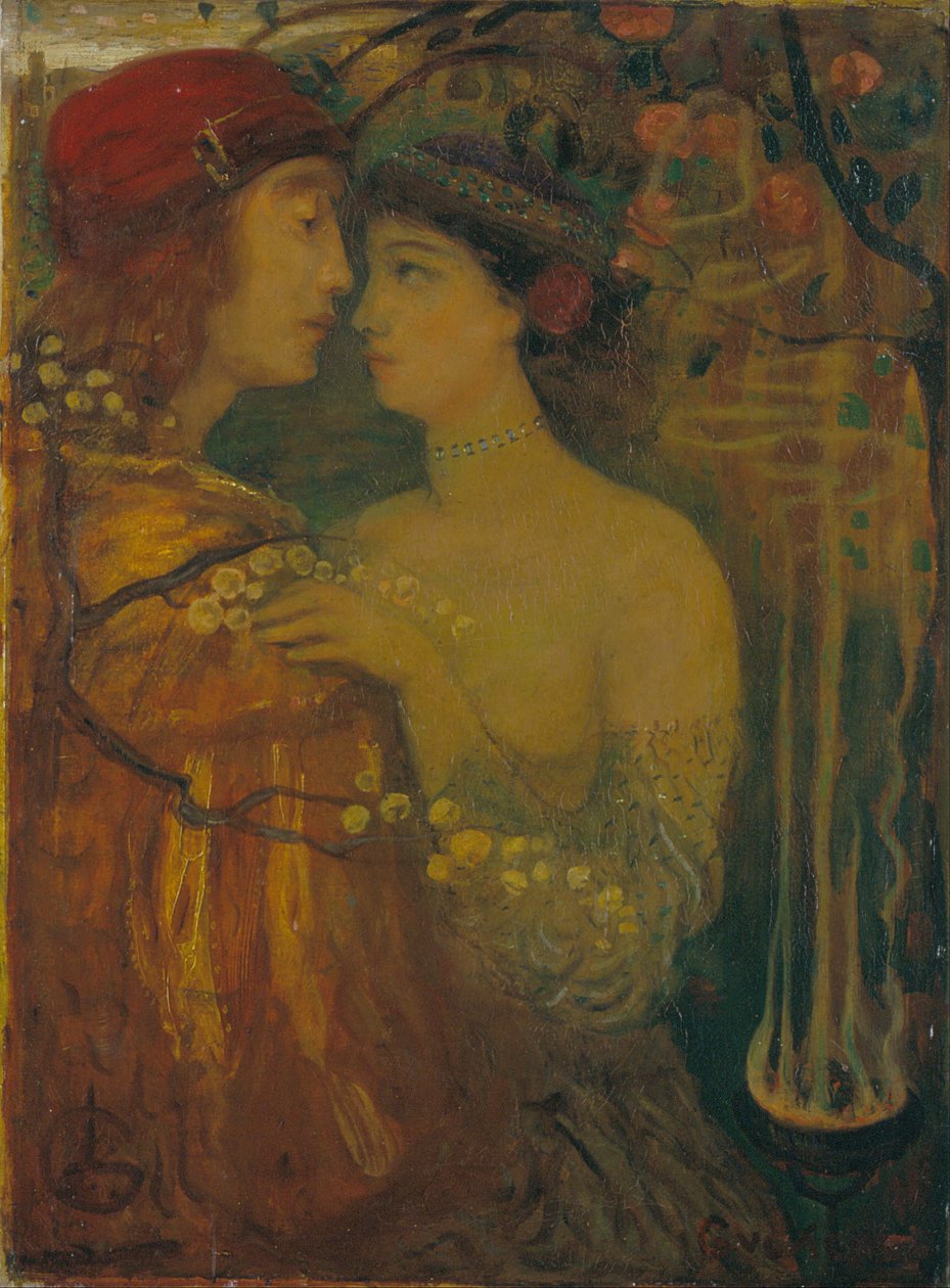 Tryllekunstnerens have af Lajos Gulácsy