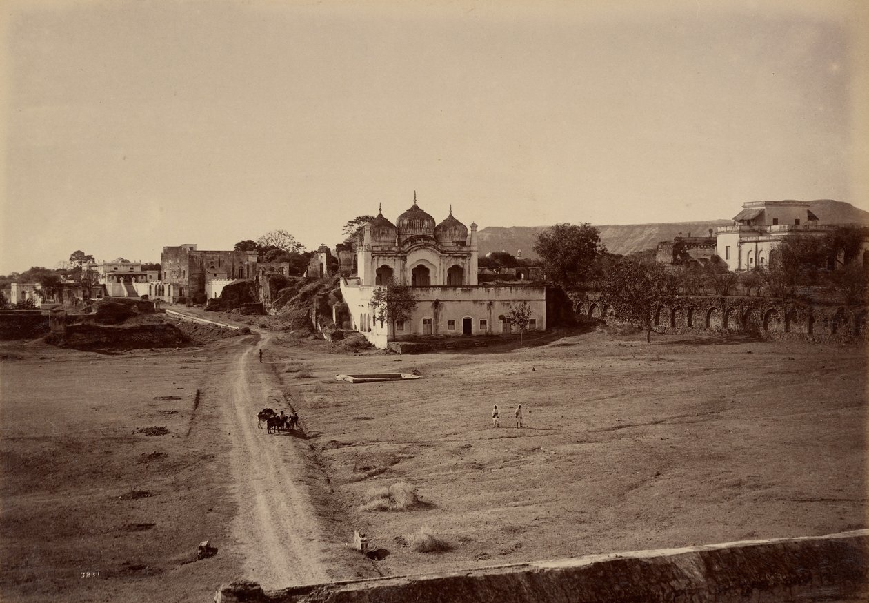 Aurangzebes private moské, Aurangabad af Lala Deen Dayal