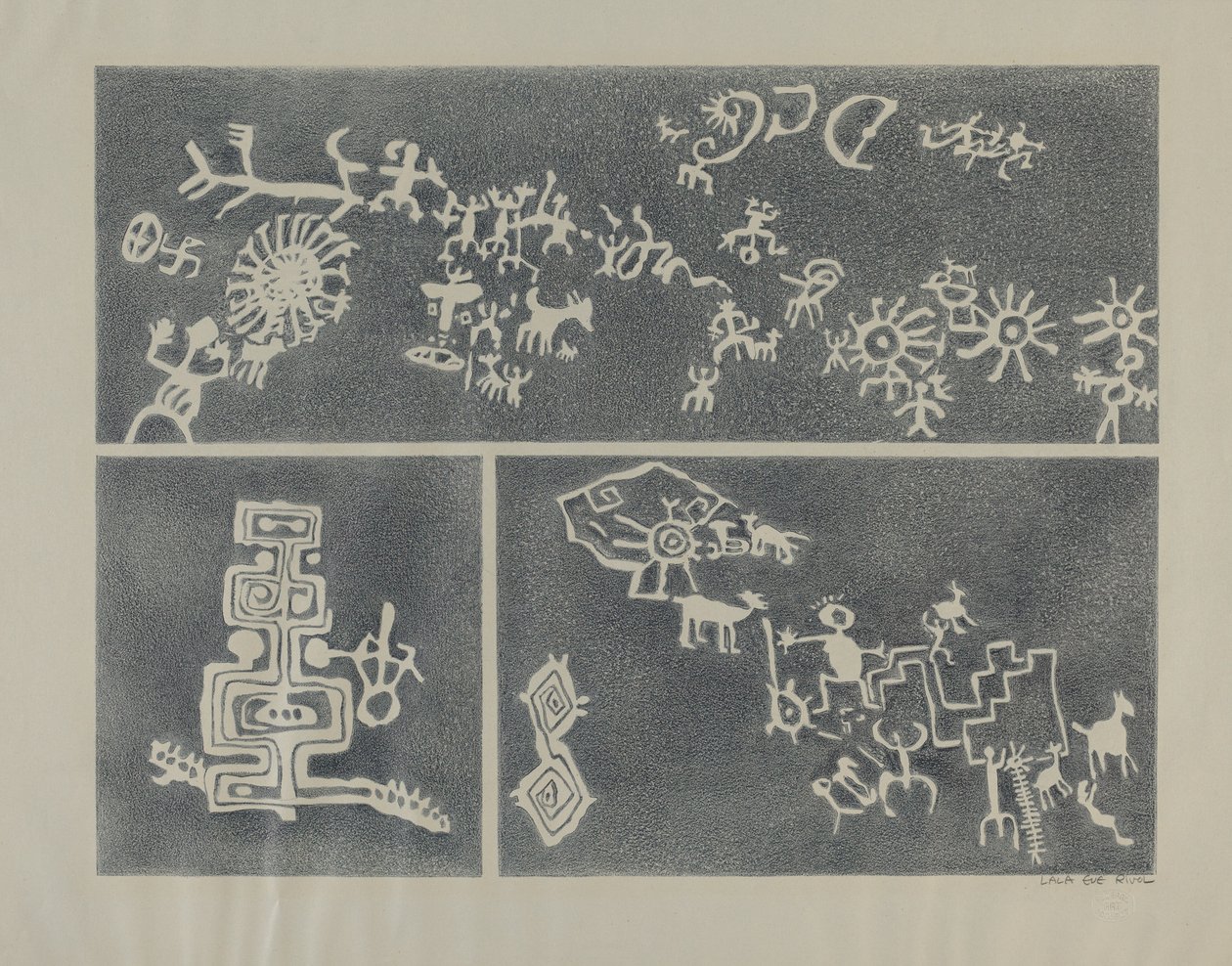 Petroglyffer af Lala Eve Rivol