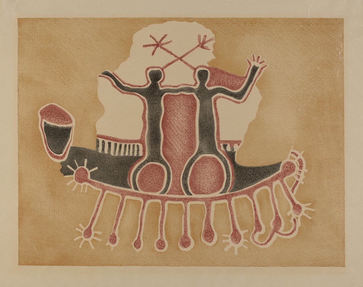 Petroglyph - Menneskefigurer af Lala Eve Rivol