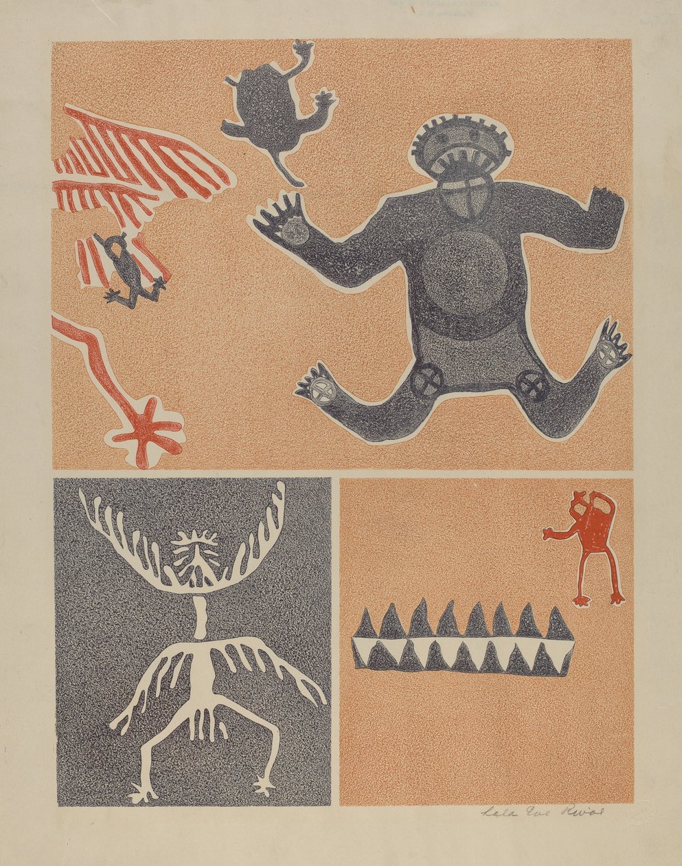 Petroglyph - Menneskefigurer af Lala Eve Rivol