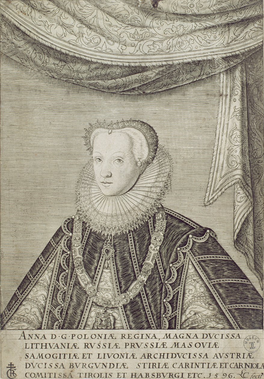 Anna Habsburg (1573-98) Dronning af Polen, 1596 af Lambert Cornelis