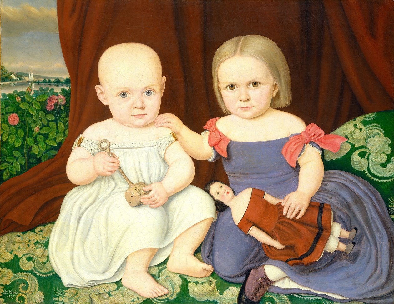 Herbert-børnene, 1857. af Lambert Sachs
