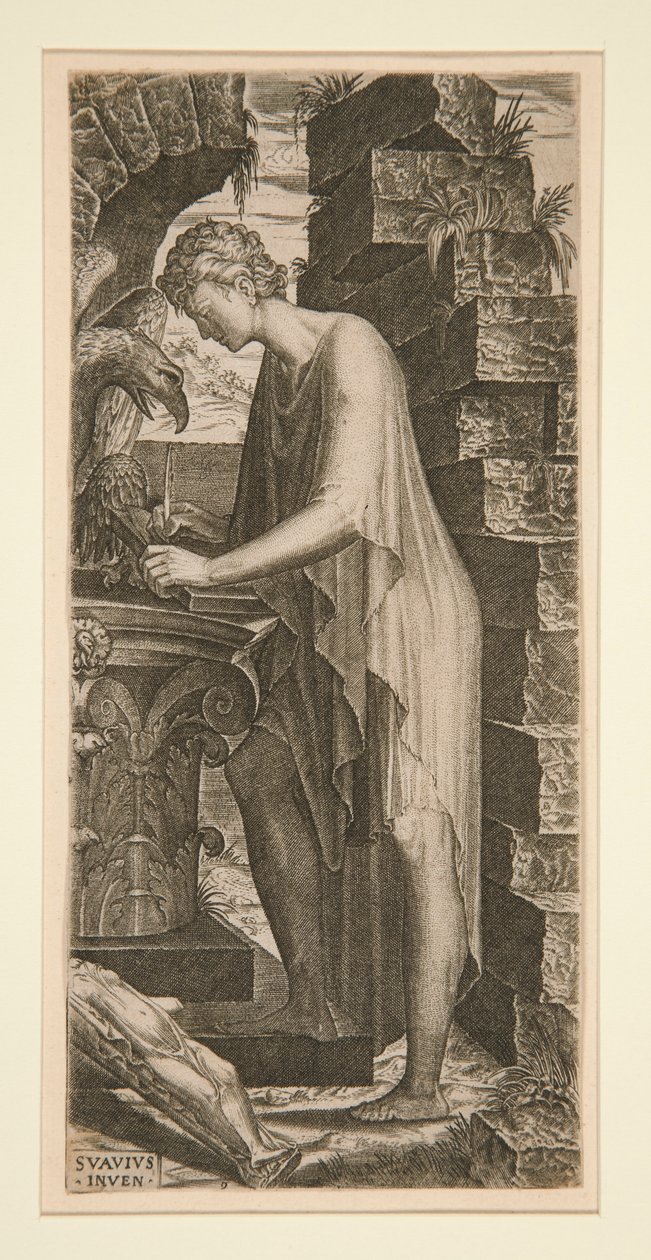 Sankt Johannes evangelisten, fra Kristus og de tolv apostle af Lambert Suavius