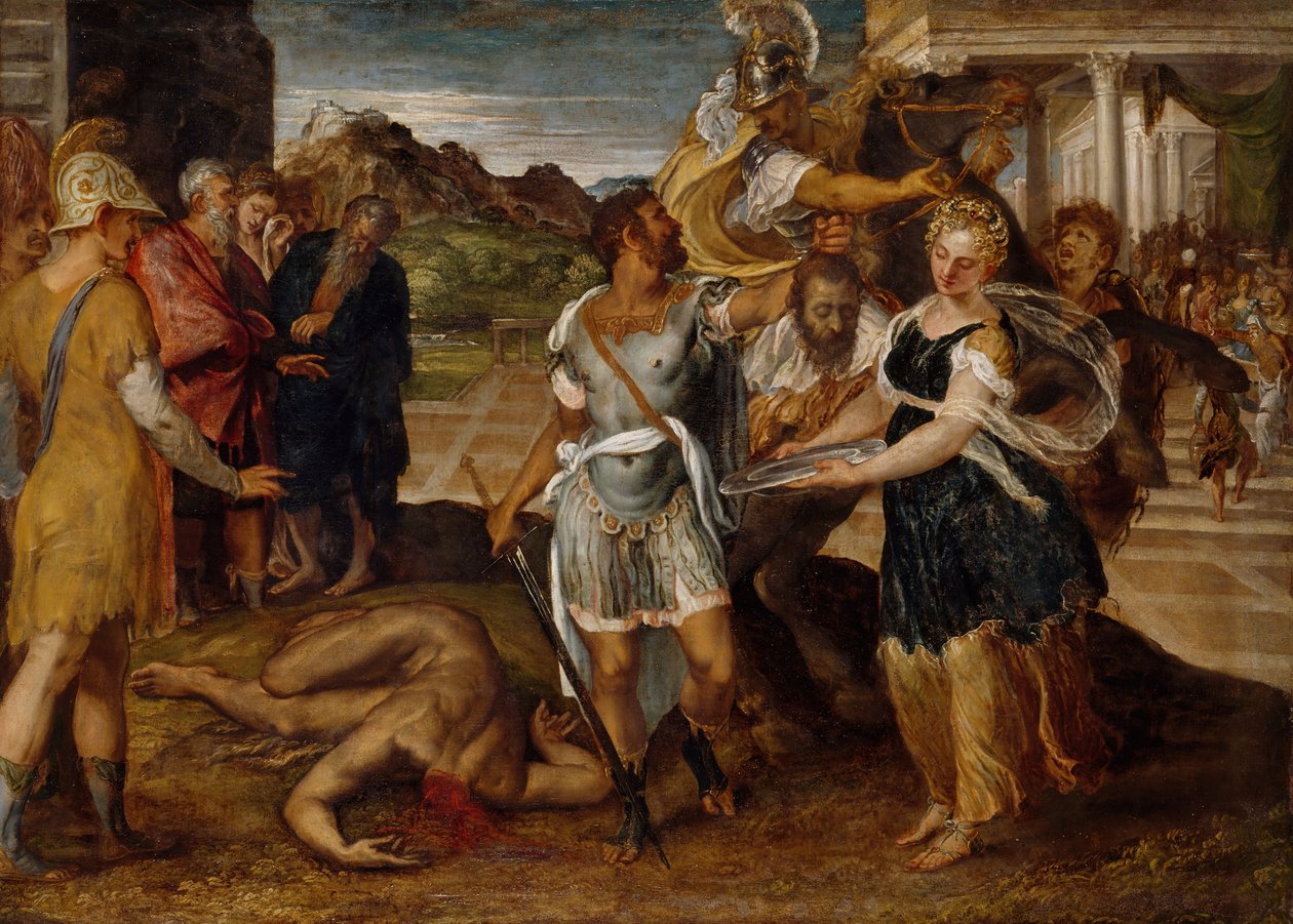Henrettelse af Johannes Døberen, 1500-tallet. af Lambert Sustris