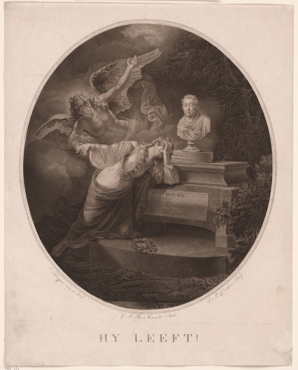 Mindetryk for Hendrik Hooft Daniëlsz. af Lambertus Antonius Claessens