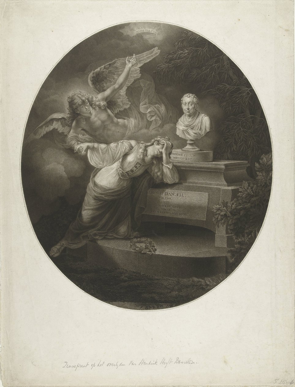 Mindetryk for Hendrik Hooft Daniëlsz. af Lambertus Antonius Claessens