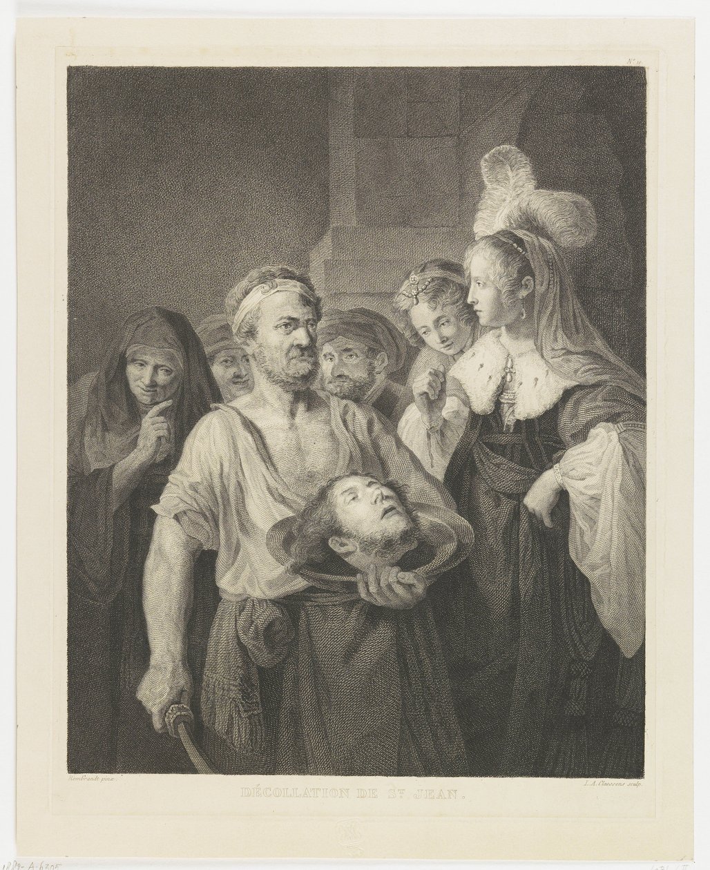 Salome modtager Johannes Døberens hoved af Lambertus Antonius Claessens