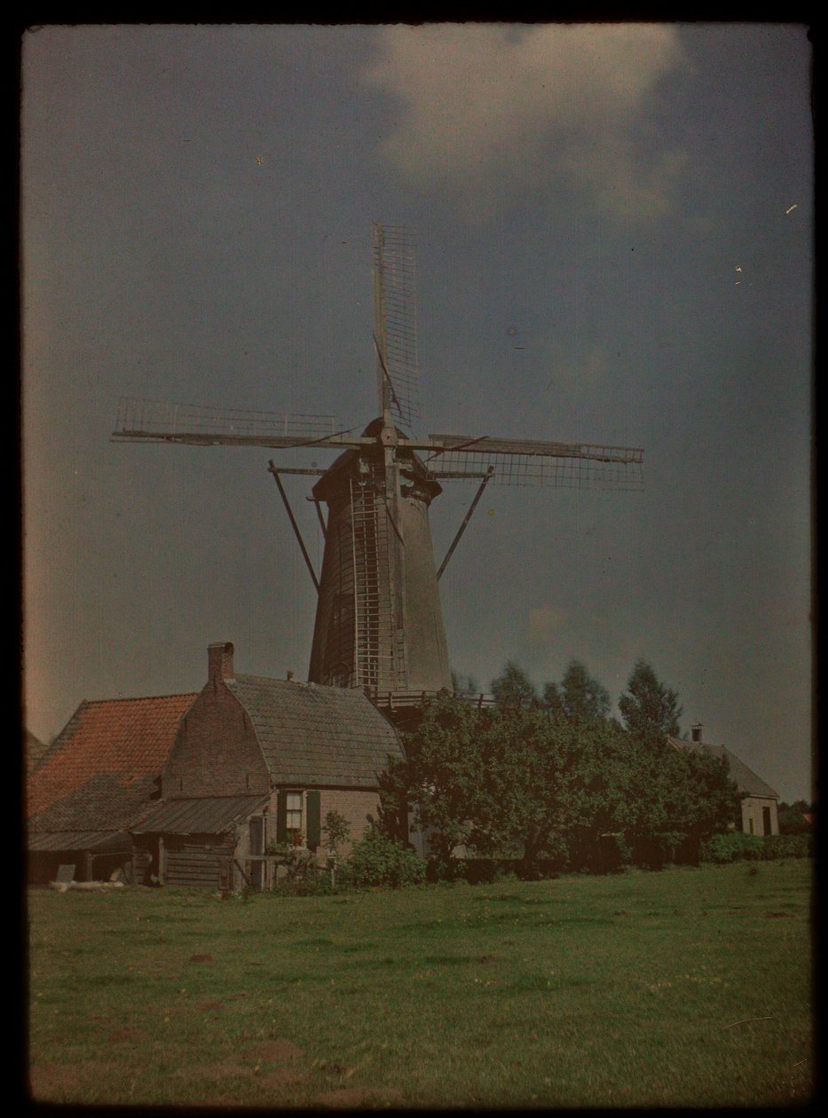 Vindmølle i landsbyen Het Klompje (eller: De Klomp), Zeist, ved Koppeldijken af Lambertus Hendrik van Berk