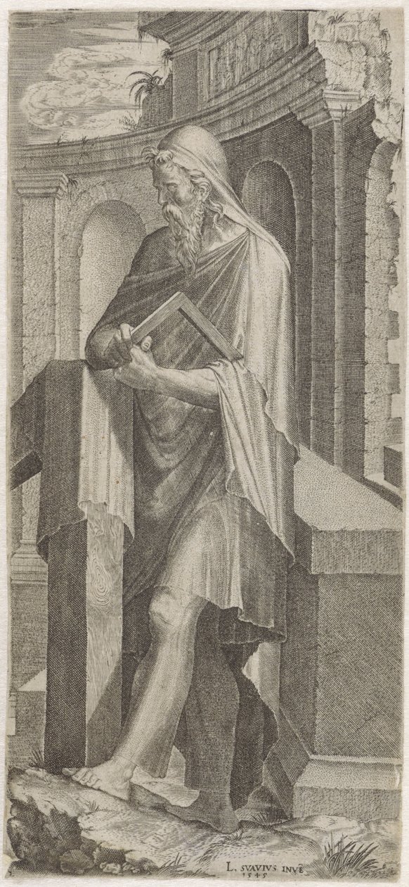 Apostlen Judas Taddeus Kristus, de tolv apostle og Paulus (serietitel) af Lambertus Suavius