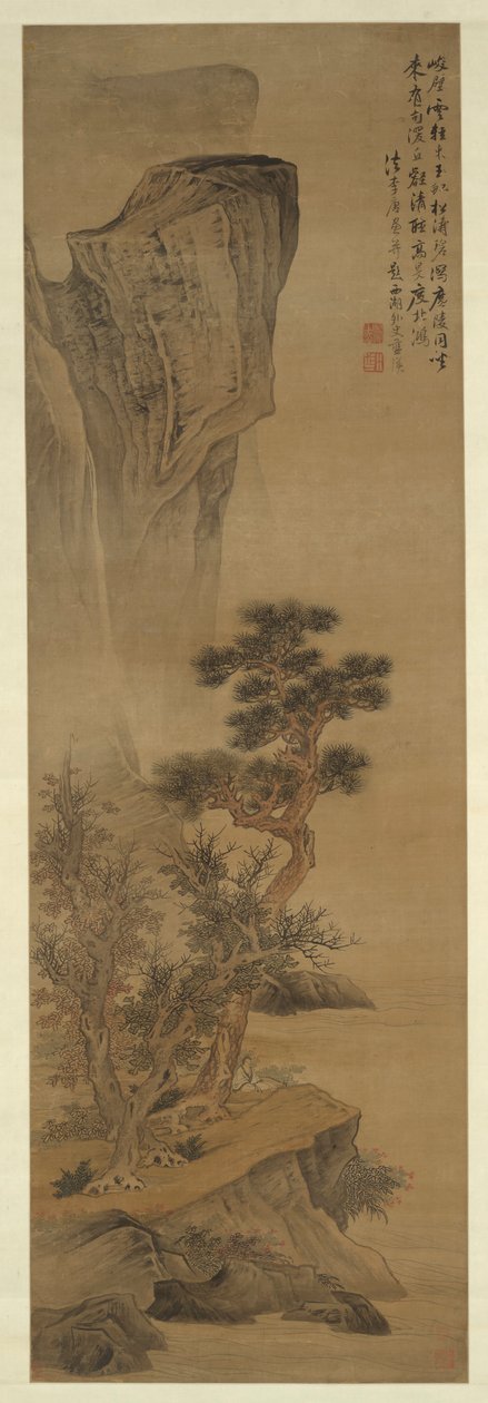 Landskab i stil med Li Tang af Lan Ying