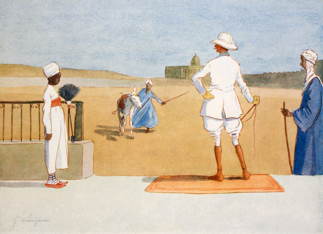 Dandy-turisten, fra "The Light Side of Egypt", 1908 af Lance Thackeray