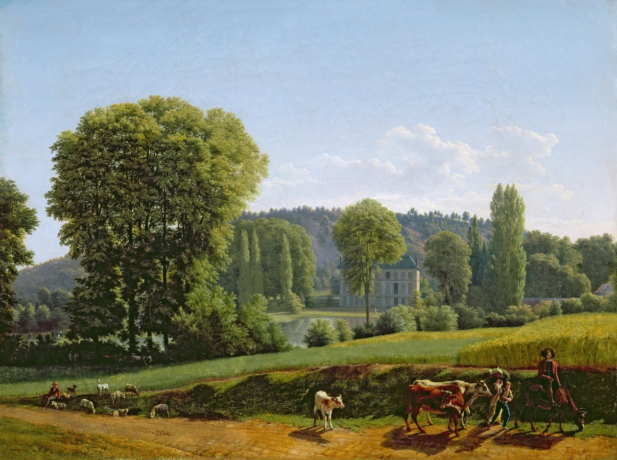 Landskab med dyr, 1806 af Lancelot Théodore Turpin de Crissé de Crissé