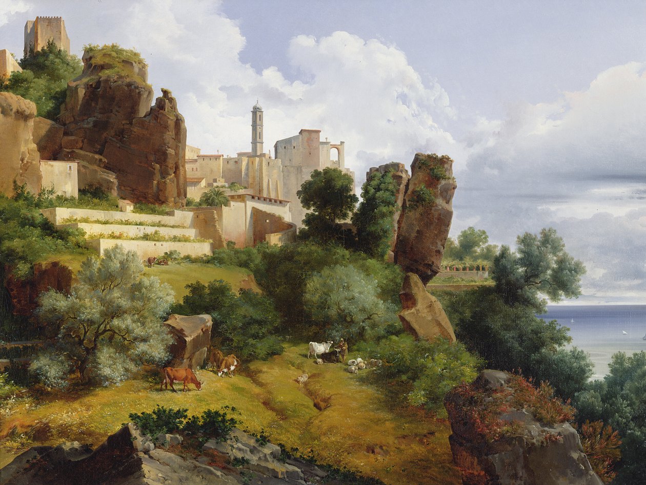 Roquebrune Landskab af Lancelot Théodore Turpin de Crissé de Crissé