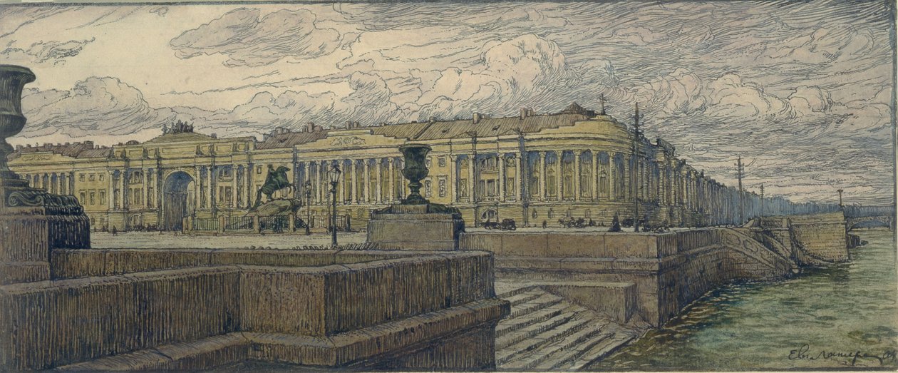 Senatspladsen i St. Petersborg, 1904 af Lanceray