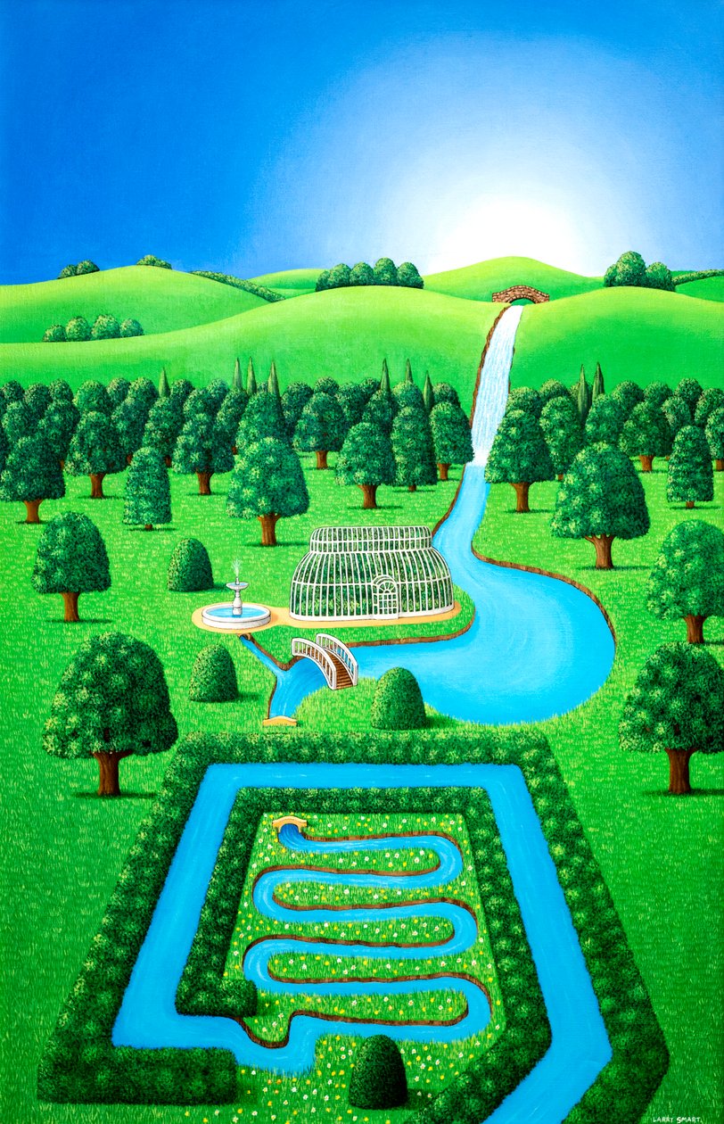 Garden of Eating, 1997 (akryl) af Larry Smart