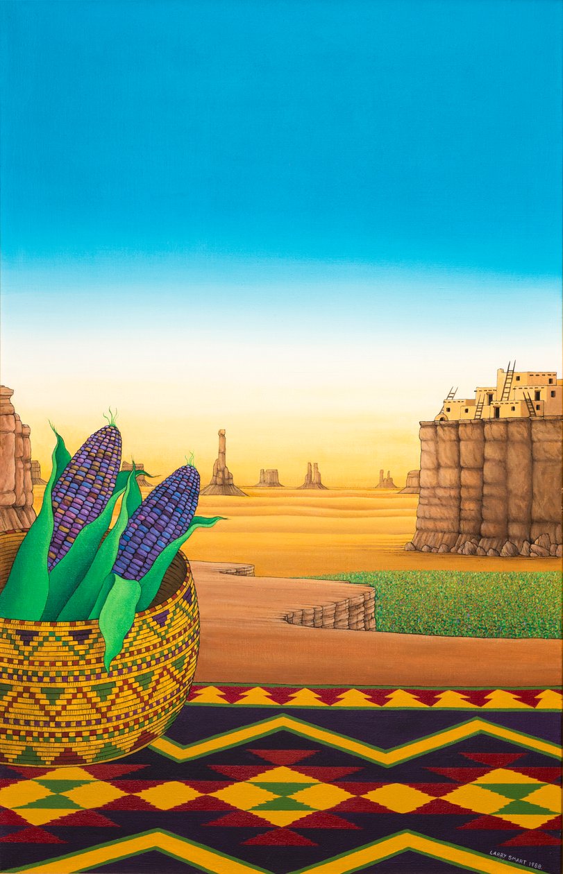 Hopi Blue Corn, 1998 af Larry Smart