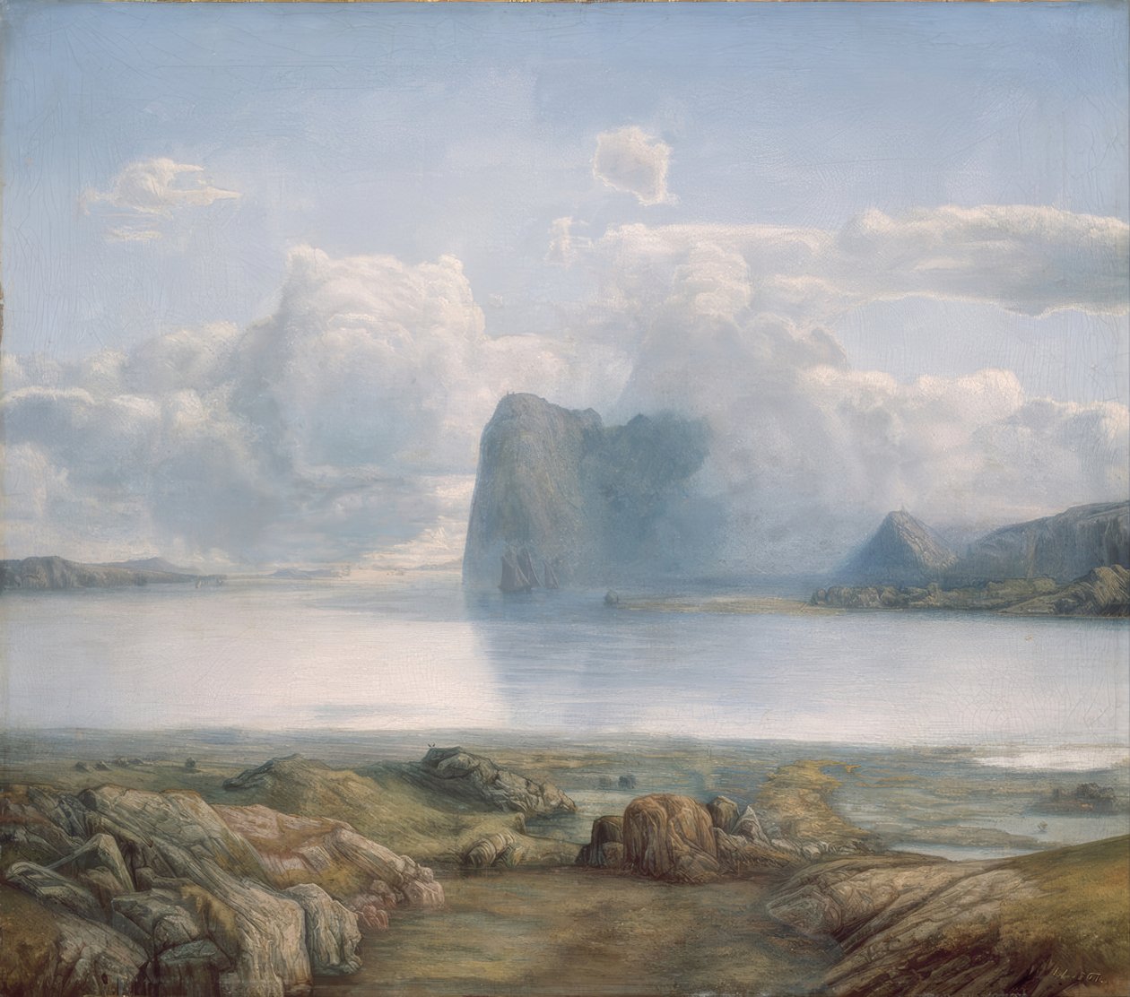 øen Borgøya af Lars Hertervig