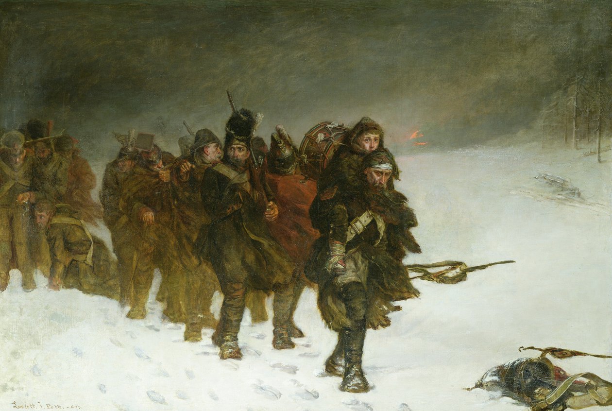 På marts fra Moskva, 1873 af Laslett John Pott