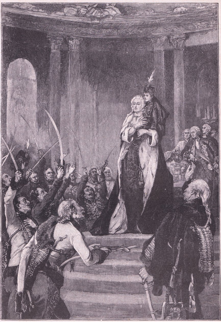 Maria Theresa og det ungarske parlament af Laslett John Pott