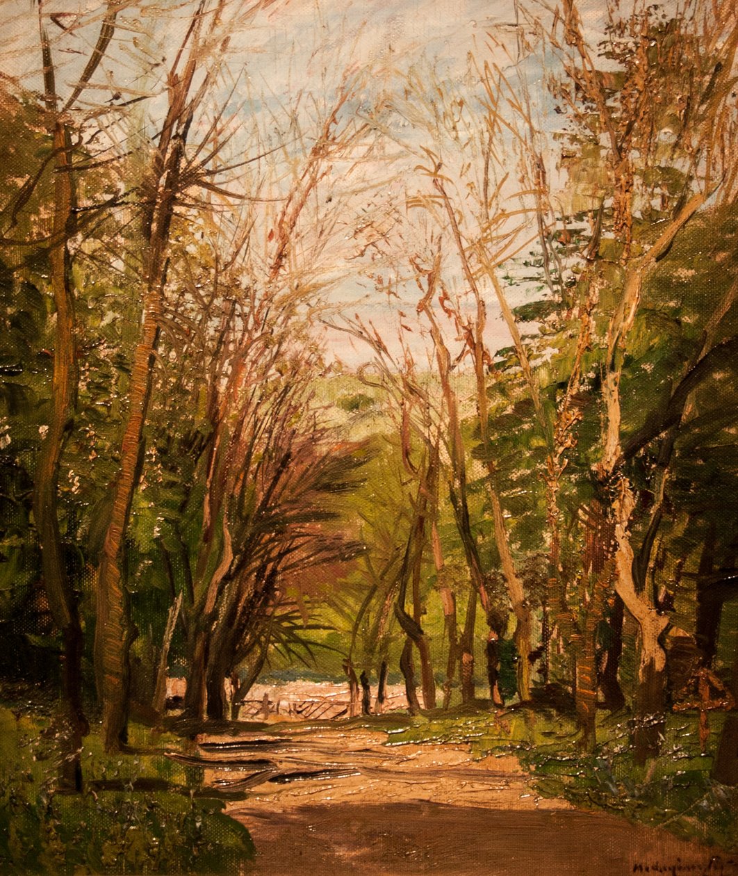 Erdei utnEngelsk: Forest_Roadn af Laszlo Mednyanszky
