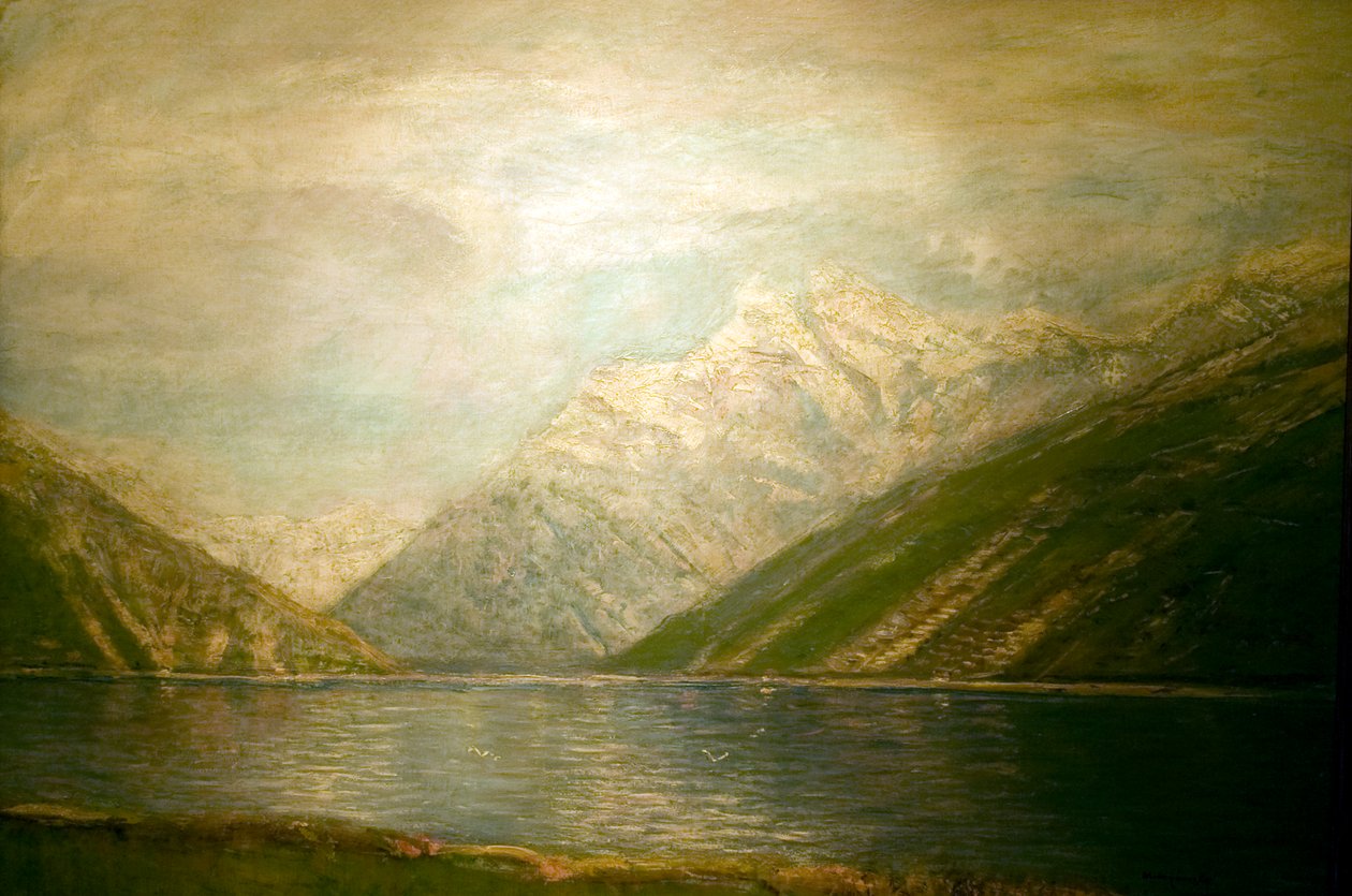 Tatrai tonEngelsk: Lake_in_the_Tatrasn af Laszlo Mednyanszky