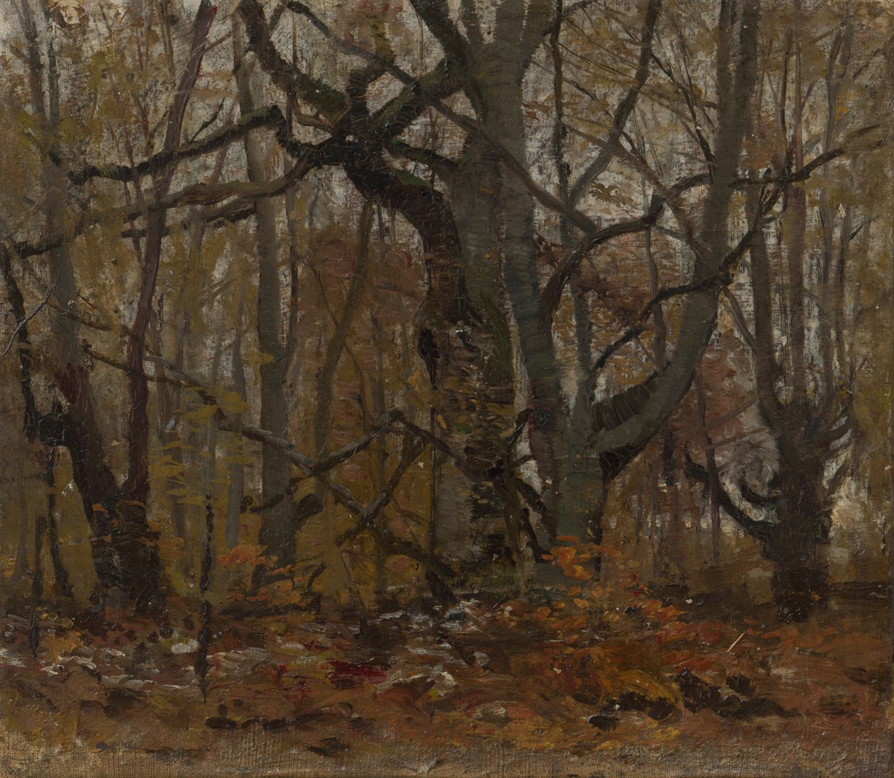 Efterår Skov af Laszlo Mednyanszky