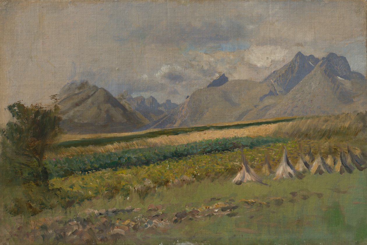 Høje Tatra fra Strážky, 1878-80 af Laszlo Mednyanszky