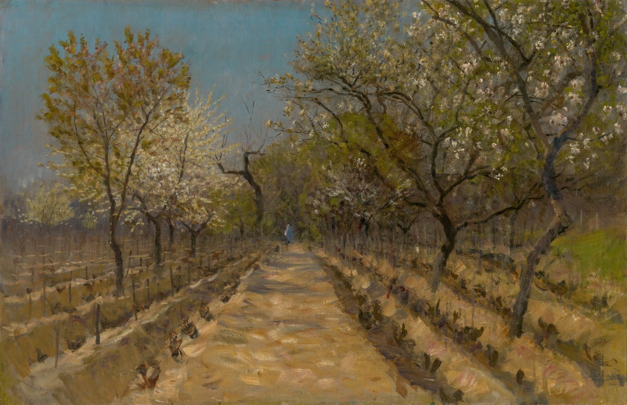 Vingård, ca. 1890-95 af Laszlo Mednyanszky