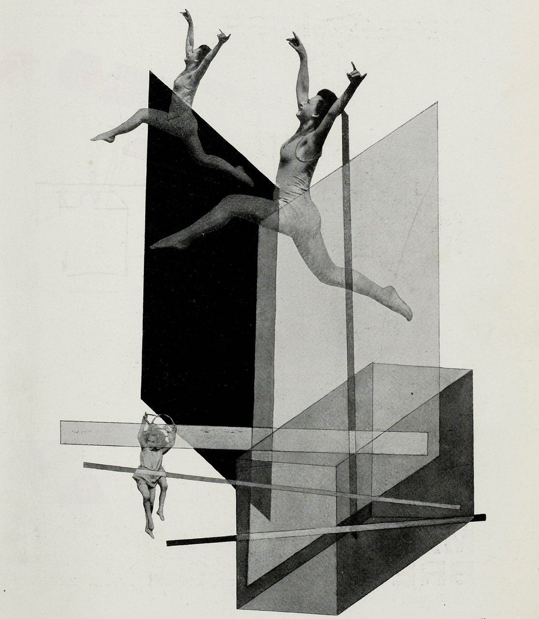 Menneskelig mekanik variation. Fra Scenen i Bauhaus Scenen i Bauhaus, 1925. af Laszlo Moholy Nagy