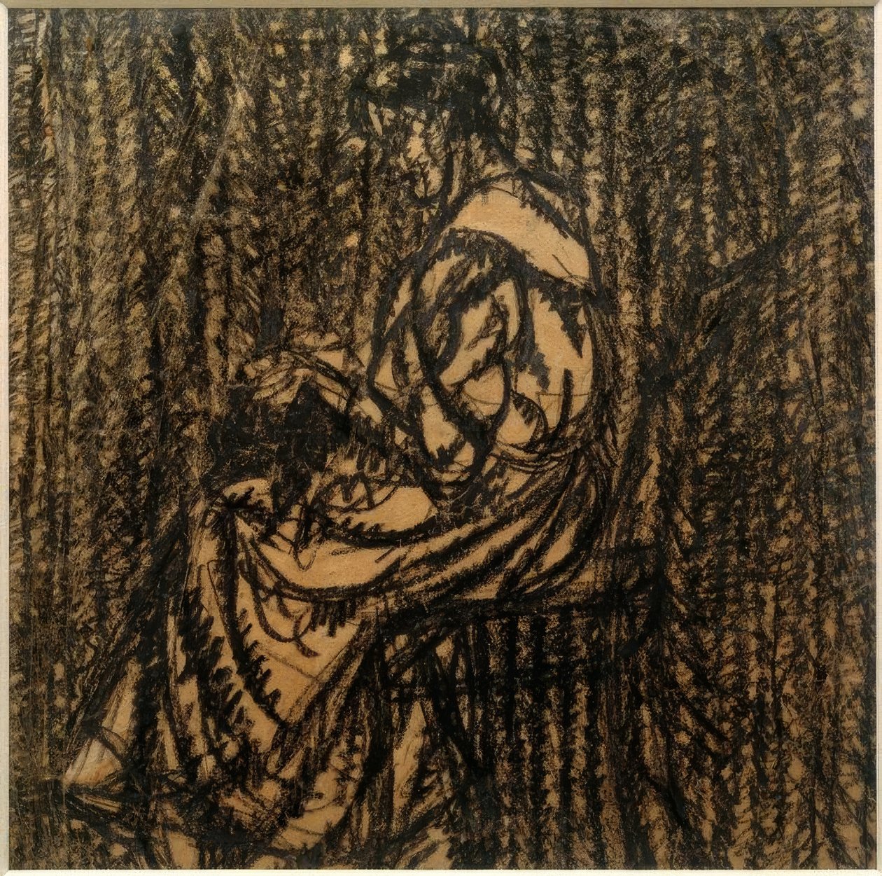 Uden titel (kvinde laver kunsthåndværk) af Laszlo Moholy Nagy