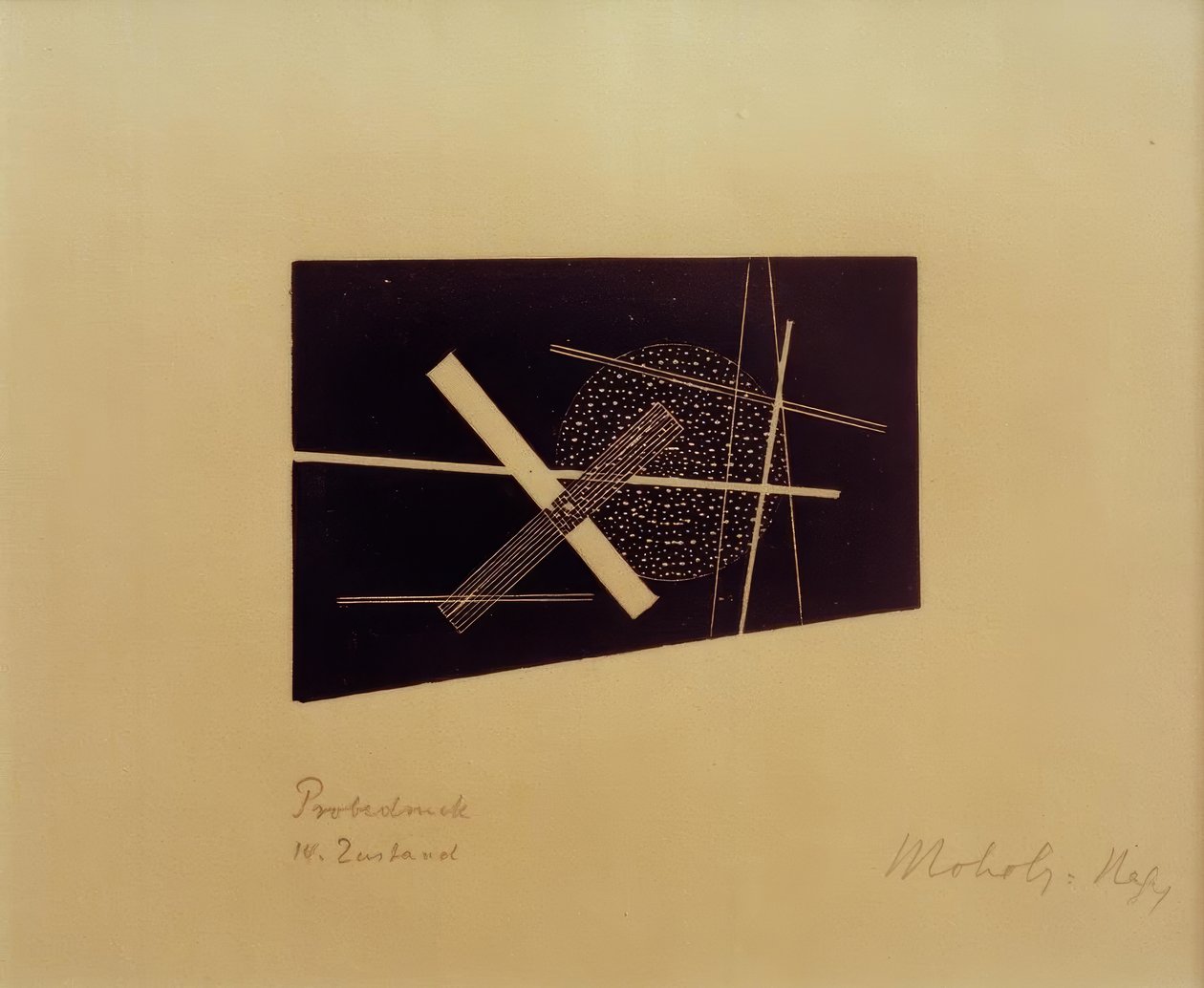 Uden titel (konstruktivistisk komposition) af Laszlo Moholy Nagy