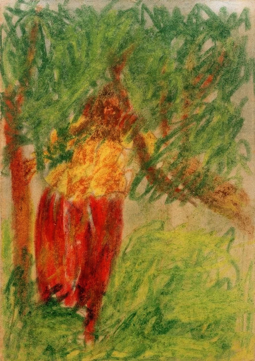 Uden titel (kvinde står under et træ) af Laszlo Moholy Nagy