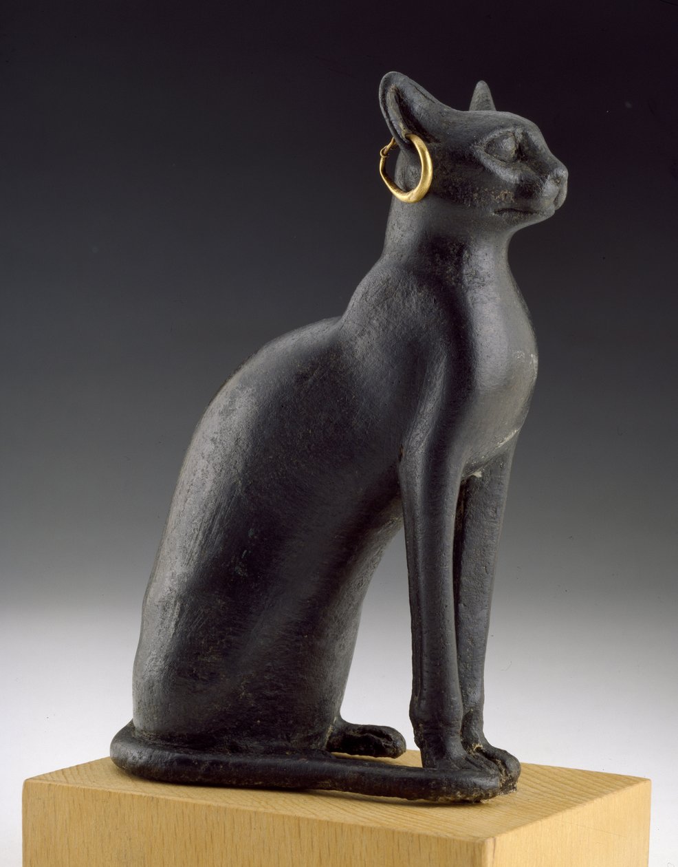 Statuette af en kat, hellig for gudinden Bastet af Bubastis af Late Period Egyptian
