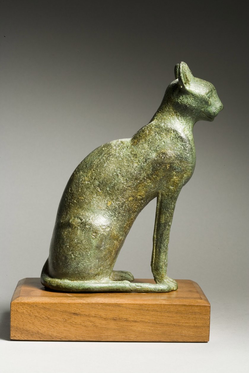 Kat, sen dynastisk periode, 664-332 f.Kr. (bronze) af Late Period Egyptian