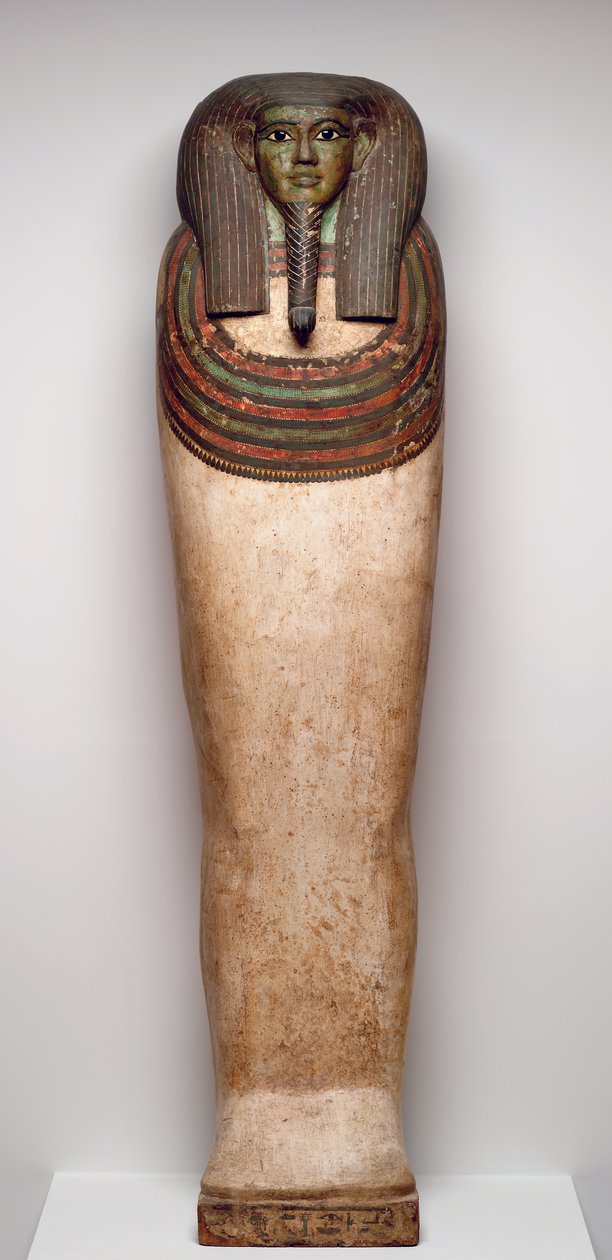 Kiste af Horankh, ca. 700 f.Kr. (træ, gesso, maling, obsidian, calcit og bronze) af Late Period Egyptian