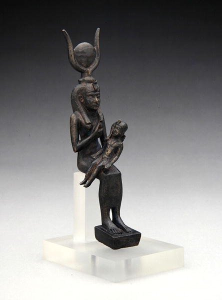 Isis med Harpocrates, 7.-4. århundrede f.Kr. (bronze) af Late Period Egyptian