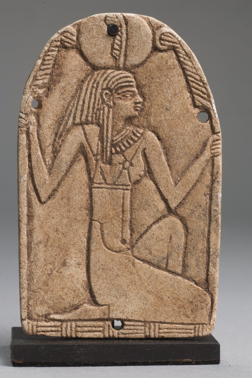 Plaque of Maat (fajance) (se også 325655, 325656 og 325658) af Late Period Egyptian