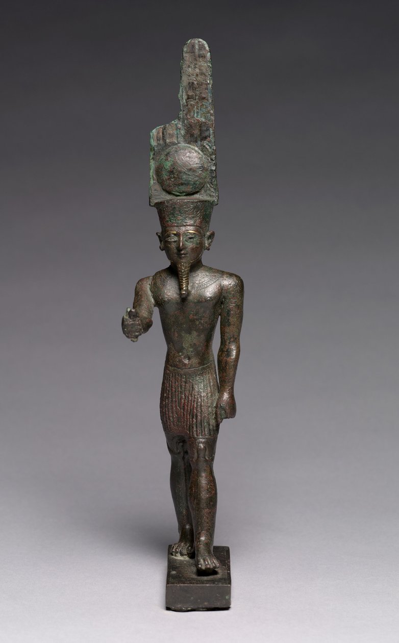 Statuette af Amen-Ra, 664-30 f.Kr af Late Period Egyptian