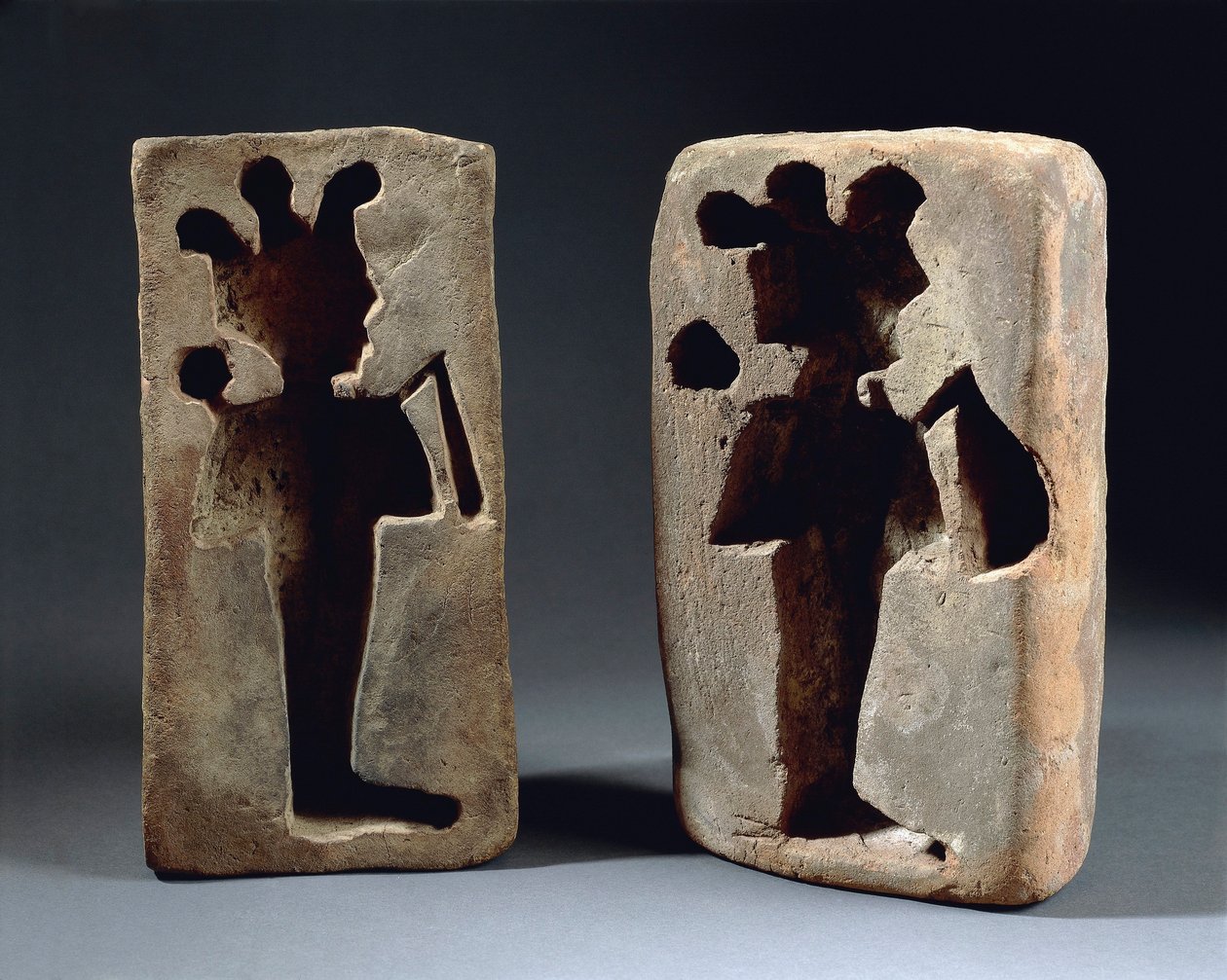To forme af Osiris figur, fra Abydos af Late Period Egyptian